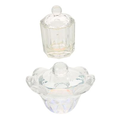 Beavorty 2pcs Nail Art Cleaning Cups Stylish Manicure Brush Washing Cups for Nail for Makeup Easy to Use and Practical