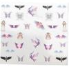 ST4U Fairy Nail Art Decals 12pcs Retro Girls Nail Sticker Nail Watermark Sticker Butterfly Elf Nail Art Decoration view 3