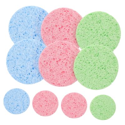 Beavorty 10pcs Natural Pulp Facial Cleansing Pads Gentle Exfoliation and Deep Cleaning for Makeup Removal and Skin Care Shape