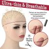 Jexine 400 Pcs Hair Nets for Women Dark Brown Hair Nets for Food Service Workers Invisible Elastic Edge Mesh 20 Inches for Sleeping Ballet Dance view 4