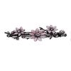 Yellow Chimes Hair Clips for Women Hair Barrette Clips for Girls Crystal Floral Shaped Hairclips French Barrette for Girls and Women Hair Accessories., One Size, Metal, No Gemstone view 1