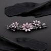 Yellow Chimes Hair Clips for Women Hair Barrette Clips for Girls Crystal Floral Shaped Hairclips French Barrette for Girls and Women Hair Accessories., One Size, Metal, No Gemstone view 2
