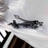 Yellow Chimes Hair Clips for Women Hair Barrette Clips for Girls Crystal Floral Shaped Hairclips French Barrette for Girls and Women Hair Accessories., One Size, Metal, No Gemstone view 3