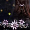 Yellow Chimes Hair Clips for Women Hair Barrette Clips for Girls Crystal Floral Shaped Hairclips French Barrette for Girls and Women Hair Accessories., One Size, Metal, No Gemstone view 4
