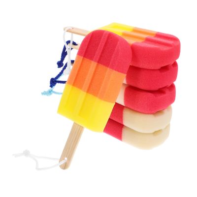 FOMIYES Shower Popsicle Sponges 6 Pack Sponges Exfoliating Texture for Bath Shower Random Color