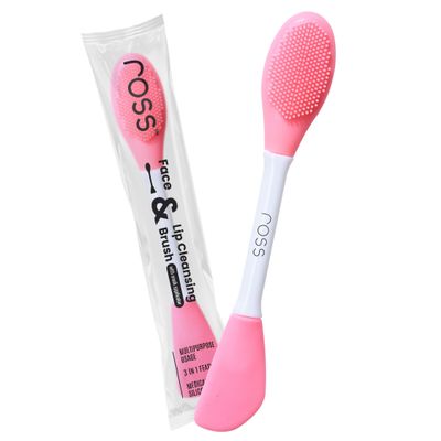 Ross Silicone Face Mask Applicator & Lip Cleansing Brush Made With Ultra Hygienic Soft Silicone Bristle For Gentle Exfoliation 1 Count (Pack Of 1) (Light Pink)