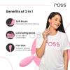 Ross Silicone Face Mask Applicator & Lip Cleansing Brush Made With Ultra Hygienic Soft Silicone Bristle For Gentle Exfoliation 1 Count (Pack Of 1) (Light Pink) view 3