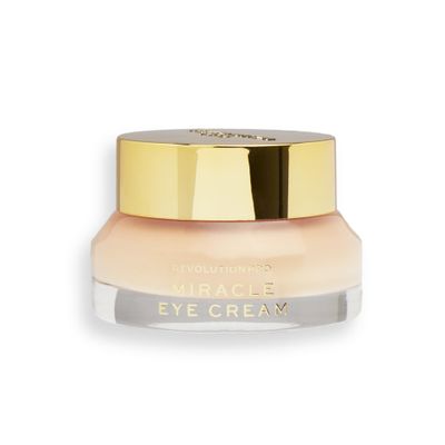 Revolution Pro Miracle Eye Cream, Hydrating & Beautifying Eye Cream, Helps Dark Circles & Fine Lines with Vitamin C & Squalene, 0.5 oz