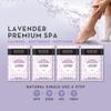 BODIPURE Professional Salon & At-Home Premium 4 Step Lavender Spa Kit, Skin Soothing, and Moisturizing Pedicure Treatment consists of Bath, Scrub, Mud, & Cream 24 Packs view 3