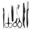 NAZQAT Eyebrow Grooming Kit for Women & Men for Eyebrow Trimming, Shaping, and Exfoliating - Includes Eyebrow Tweezers, Eyebrow Razor Tools, Eyebrow Scissors (Pack of 6) view 1