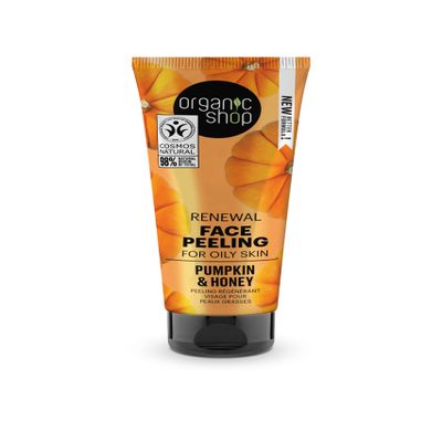Organic Shop Pumpkin and Honey Renewal Face Peeling for Oily Skin 2.54 fl oz