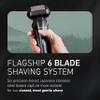 Panasonic ARC6 Electric Razor for Men Face, Wet & Dry Shavers for Men with Foil Shaver, Pop-up Trimmer, Ultra-Fast 6-Blade, Smart Shave Sensor, 22D Flexible Pivoting Head - ES-LS8A-K (Black) view 4