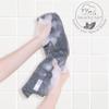 Natural Elephant Exfoliating Washcloth Charcoal Grey Japanese Shower Scrubber for Body (5 Pack (5 Washcloths)) view 4