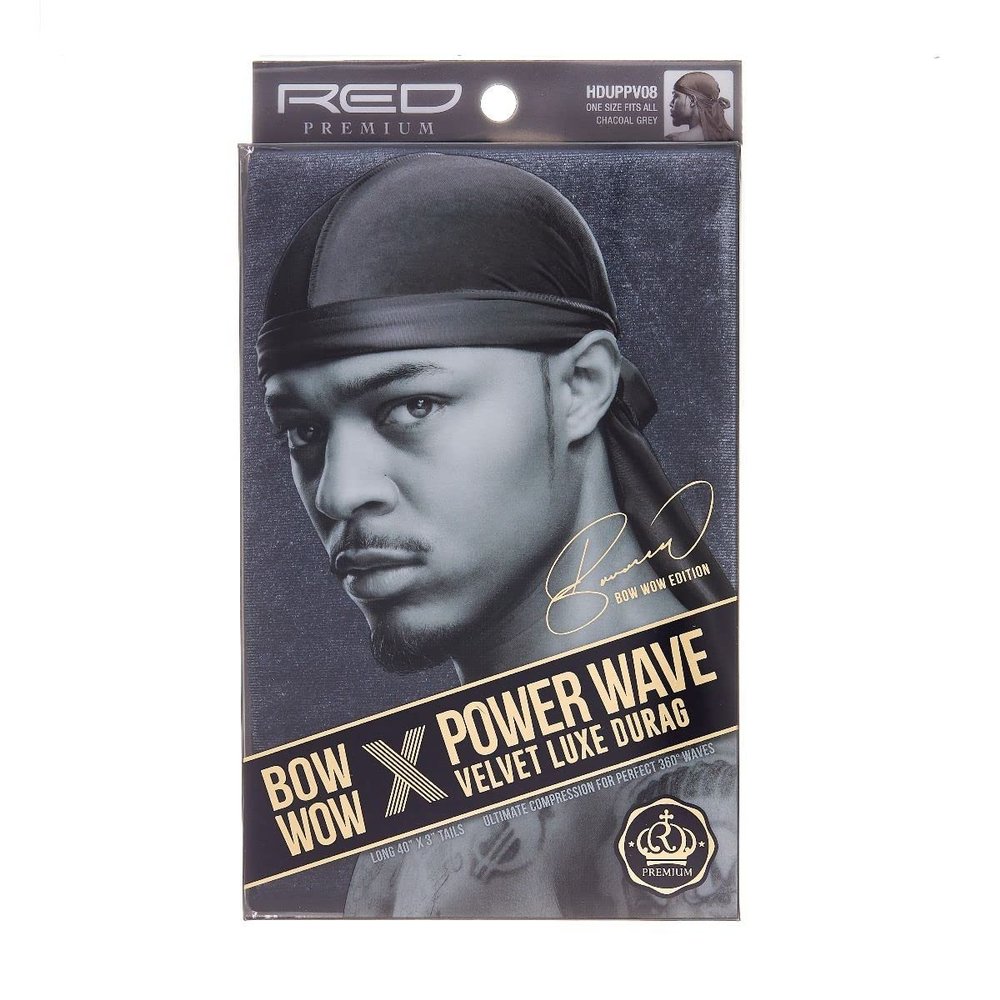 Power Wave Velvet Luxe Durag Charcoal Grey