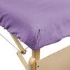 10 Pack - Body Linen Comfort Deluxe Flannel Massage Table Fitted Sheet. Premium Quality 100% Cotton Therapy Table Sheets. Elastic All Around for a Great Fit on Your Massage Bed - Color: Dahlia Purple view 2