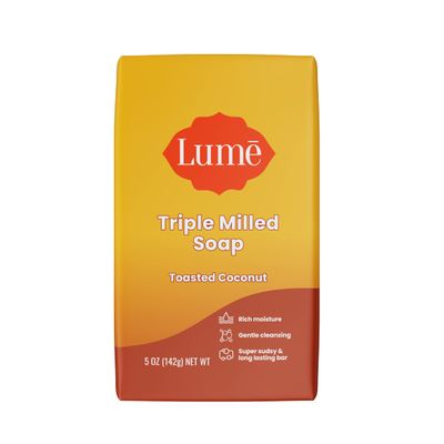 Lume Triple Milled Bar Soap - Rich Moisture & Gentle Cleansing - Paraben Free, Phthalate Free, Skin Safe - 5 ounce (Toasted Coconut)