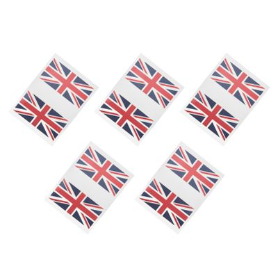 Homoyoyo Sports Stickers 5 Sets of United Kingdom Flag Union Jack Flag Face Sticker UK Fan 2022 Queens 70 Years Party Decorations Logo s