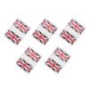 Homoyoyo Sports Stickers 5 Sets of United Kingdom Flag Union Jack Flag Face Sticker UK Fan 2022 Queens 70 Years Party Decorations Logo s view 1