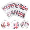 Homoyoyo Sports Stickers 5 Sets of United Kingdom Flag Union Jack Flag Face Sticker UK Fan 2022 Queens 70 Years Party Decorations Logo s view 2