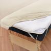 10 Pack - Body Linen Comfort Deluxe Flannel Massage Table Fitted Sheet. Premium Quality 100% Cotton Therapy Table Sheets. Elastic All Around for a Great Fit on Your Massage Bed - Color: Natural view 3