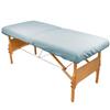 10 Pack - Body Linen Comfort Deluxe Flannel Massage Table Fitted Sheet. Premium Quality 100% Cotton Therapy Table Sheets. Elastic All Around for a Great Fit on Your Massage Bed - Color: Blue view 1