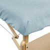 10 Pack - Body Linen Comfort Deluxe Flannel Massage Table Fitted Sheet. Premium Quality 100% Cotton Therapy Table Sheets. Elastic All Around for a Great Fit on Your Massage Bed - Color: Blue view 2