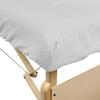 10 Pack - Body Linen Comfort Deluxe Flannel Massage Table Fitted Sheet. Premium Quality 100% Cotton Therapy Table Sheets. Elastic All Around for a Great Fit on Your Massage Bed - Color: White view 2