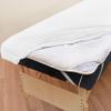 10 Pack - Body Linen Comfort Deluxe Flannel Massage Table Fitted Sheet. Premium Quality 100% Cotton Therapy Table Sheets. Elastic All Around for a Great Fit on Your Massage Bed - Color: White view 3