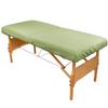 10 Pack - Body Linen Comfort Deluxe Flannel Massage Table Fitted Sheet. Premium Quality 100% Cotton Therapy Table Sheets. Elastic All Around for a Great Fit on Your Massage Bed - Color: Sage view 1