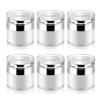 Cositina 6 Pack 0.5oz/15ml Airless Pump Jars,Empty Acrylic Airless Makeup Cosmetic Container with Press Pump,Mini Portable Travel Size Jar With Lid for Thick Moisturizer,Creams,Gel Lotion,White view 1