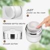 Cositina 6 Pack 0.5oz/15ml Airless Pump Jars,Empty Acrylic Airless Makeup Cosmetic Container with Press Pump,Mini Portable Travel Size Jar With Lid for Thick Moisturizer,Creams,Gel Lotion,White view 3