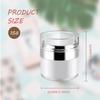 Cositina 6 Pack 0.5oz/15ml Airless Pump Jars,Empty Acrylic Airless Makeup Cosmetic Container with Press Pump,Mini Portable Travel Size Jar With Lid for Thick Moisturizer,Creams,Gel Lotion,White view 4
