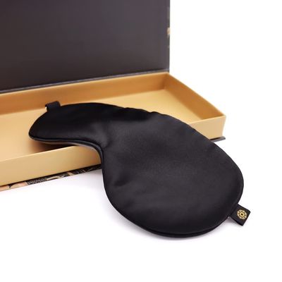 Premium 25 Momme Mulberry Silk Eye Mask for Sleeping (Midnight)