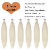 613 Blonde Braiding Hair Pre Stretched 26 inch Prestretched Braiding Hair Blond Colored Hair Extensions for Braiding Box Braids Knotless Hypoallergenic Synthetic Braiding Hair (Blond Braids 6packs) view 3