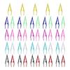 EXCEART 50pcs Tweezers for Crafts Bead and Makeup Accessories Random Colors for Home Classroom School Use Convenient and Practical Tool view 1