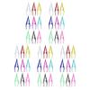 EXCEART 50pcs Tweezers for Crafts Bead and Makeup Accessories Random Colors for Home Classroom School Use Convenient and Practical Tool view 2