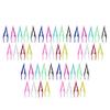 EXCEART 50pcs Tweezers for Crafts Bead and Makeup Accessories Random Colors for Home Classroom School Use Convenient and Practical Tool view 3