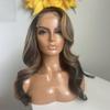 Anlimer Light Ash Brown Blonde Highlights Wavy 13X4 Lace Front Wig Human Hair Wigs Pre Plucked With Baby Hair, 10A Grade Glueless Wig Ombre Colored Wig Free Part Natural Hairline (8, 13x4 Lace Front Wig 180 Density) view 1