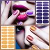 DANNEASY 16 Sheets Nail Wraps for Women Nail Polish Strips Solid Self Adhesive Gel Nail Stickers Gel Strips Nails Art Accessories with 1pc File, Cuticle Stick (Glitter) view 3