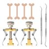 LSOAARRT Ingrown Toenail Tools Kit including Ingrown Toenail Lifter Toe Clamp, Ingrown Toenail Stickers, Ingrown Toenail File and Lifter (5Pcs) view 1