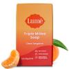 Lume Triple Milled Bar Soap - Rich Moisture & Gentle Cleansing - Paraben Free, Phthalate Free, Skin Safe - 5 ounce (Clean Tangerine) view 1
