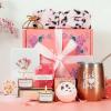 Valentine Gifts For Women Best Friend, Pink Relaxing Spa Gift Box Basket For Her, Unique Gifts for Women Mom Sisters Wife Girlfriend Who Have Everything, Happy Birthday Tumbler Bath Gift Boxes Set view 1