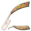 Dark Side Blades Straight Razor, 3.75-inch Satin Finish Stainless Steel Blade, Aluminum Handle with Fantasy Design, 8.75-inch Overall (Yellow) view 1