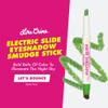 Lime Crime Electric Slide Eyeshadow & Brush Stick, Lets Bounce - Lightweight 2-in-1 Eyeshadow Smudge Stick with Angled Brush for Long Lasting & Natural Color or Glow - Vegan & Cruelty-Free view 2