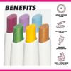 Lime Crime Electric Slide Eyeshadow & Brush Stick, Lets Bounce - Lightweight 2-in-1 Eyeshadow Smudge Stick with Angled Brush for Long Lasting & Natural Color or Glow - Vegan & Cruelty-Free view 3