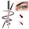 Eyebrow Pencils 2-Pack, Professional Brow Pencil Dual Tips Retractable Waterproof Natural Eye Brows Makeup, Black view 1
