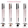 Eyebrow Pencils 2-Pack, Professional Brow Pencil Dual Tips Retractable Waterproof Natural Eye Brows Makeup, Black view 2