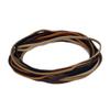 12 Extra Large Hair Ties for Dreadlocks and Thick Hair, Long and Oversized (Brown Assortment) view 1