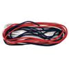 12 Extra Large Hair Ties for Dreadlocks and Thick Hair, Long and Oversized (Red White Navy Black Assortment) view 1
