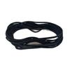 12 Extra Large Hair Ties for Dreadlocks and Thick Hair, Long and Oversized (Black) view 1